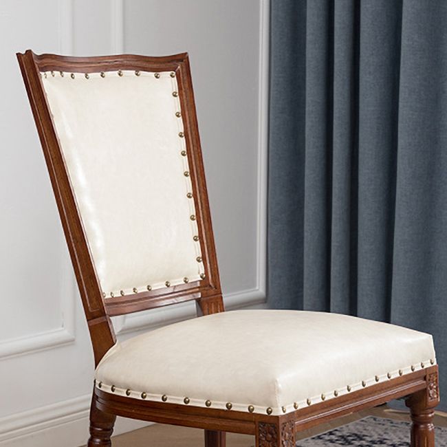 Comedor tradicional de madera, cocina, silla lateral, silla con respaldo abierto