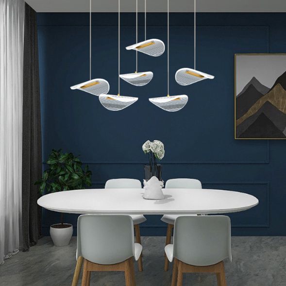 Stairs Pendant Light Fixture Acrylic Nordic Style Multiple Hanging Light