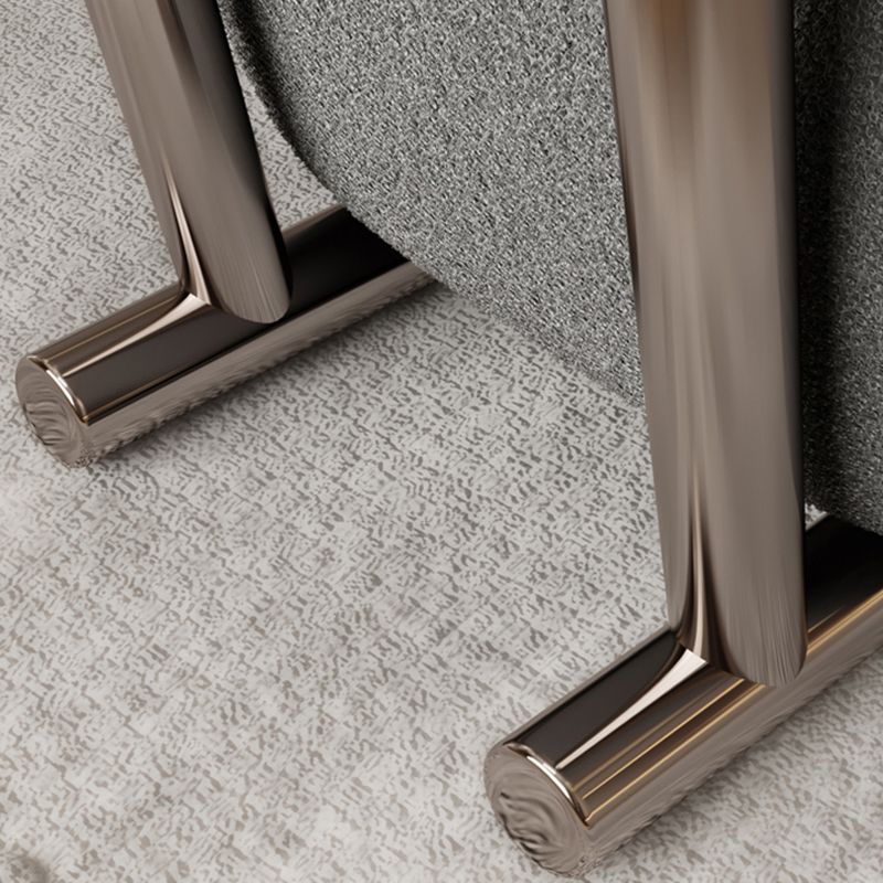 36.22" Wide Parsons Chair Wool Armless Chair for Living Room