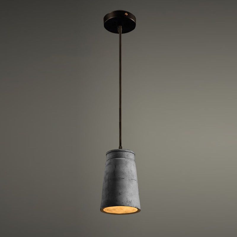 Pendentif d'éclairage à la duvet géométrique Ciment de style moderne 1 pendentif léger