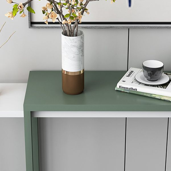 Scratch Resistant Ironcraft Console Table 30.70" High Contemporary Rectangle  Accent Table
