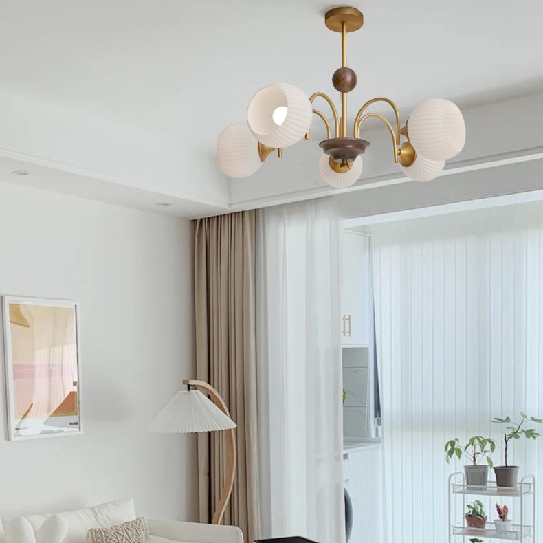 Modern Luxury Hanging Light Glass Globe Chandelier for Interior Spaces