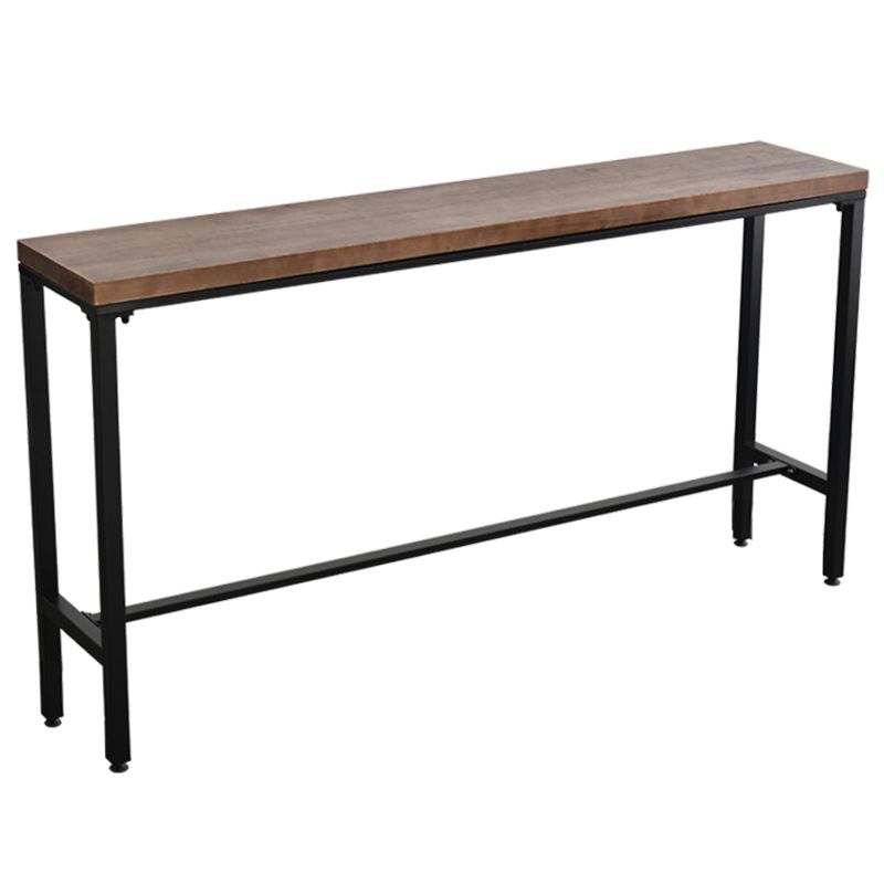 Industrial 1/2/5 Pieces Wood Bar Table Set Rectangular Counter Set for Home Use
