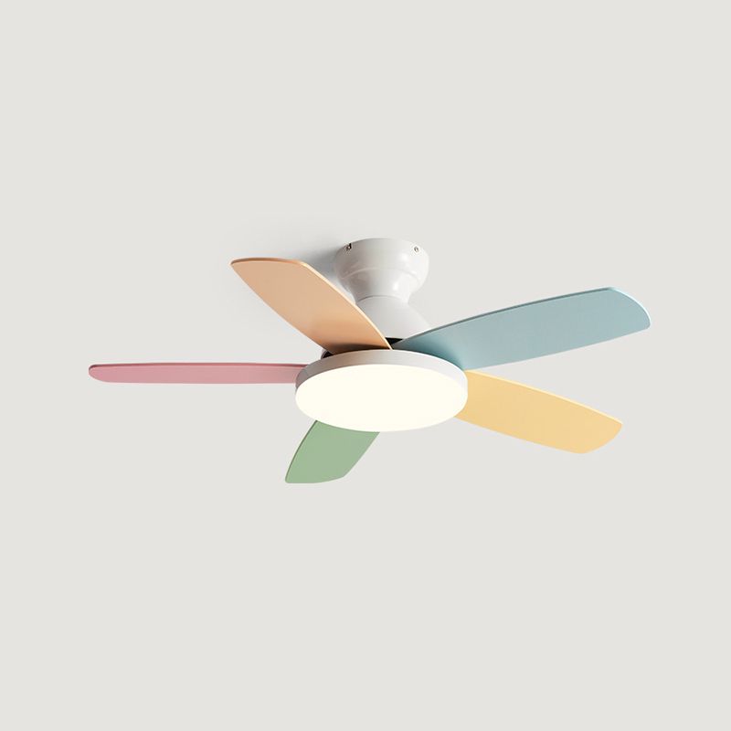 Éventail de ventilateur coloré à 5 lames