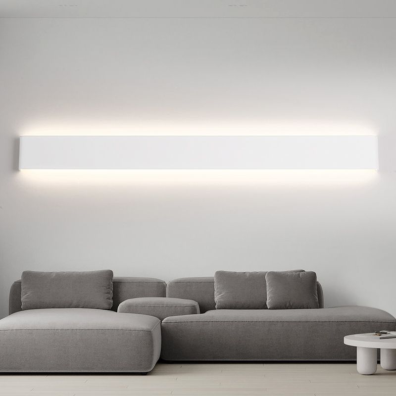 Square Shape Metal Wall Mount Lighting Modern Style 1-Light Wall Mounted Light Fixture