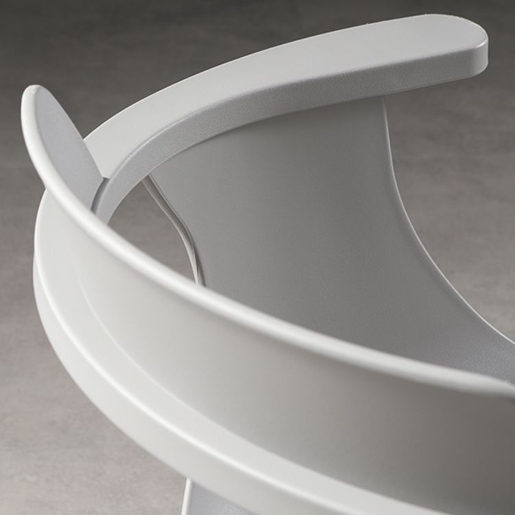 Silla moderna con respaldo abierto, sillones de comedor con patas de metal para cocina