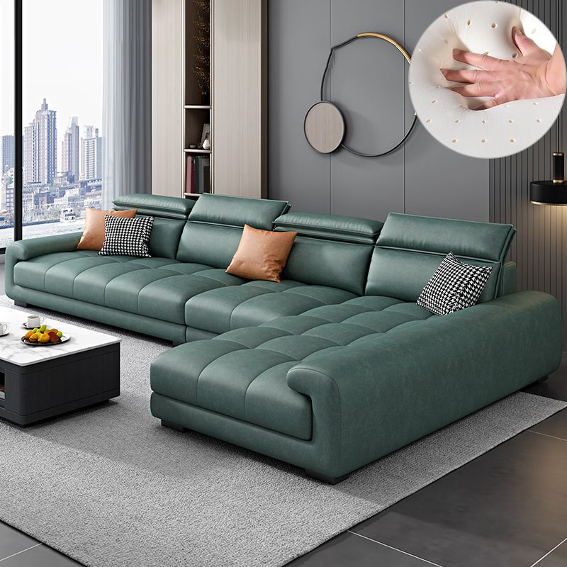 4-seater Sectional with Adjustable Head Pillow for Living Room