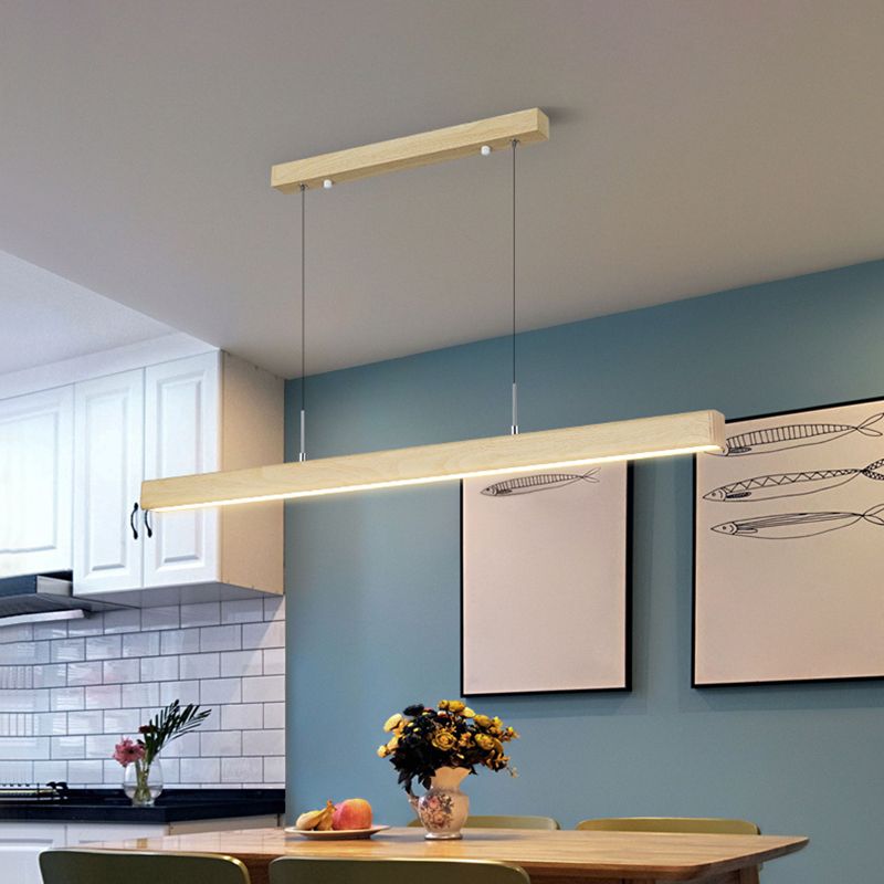 Luz de aluminio LED de lámpara colgante moderno simple para comedor para comedor