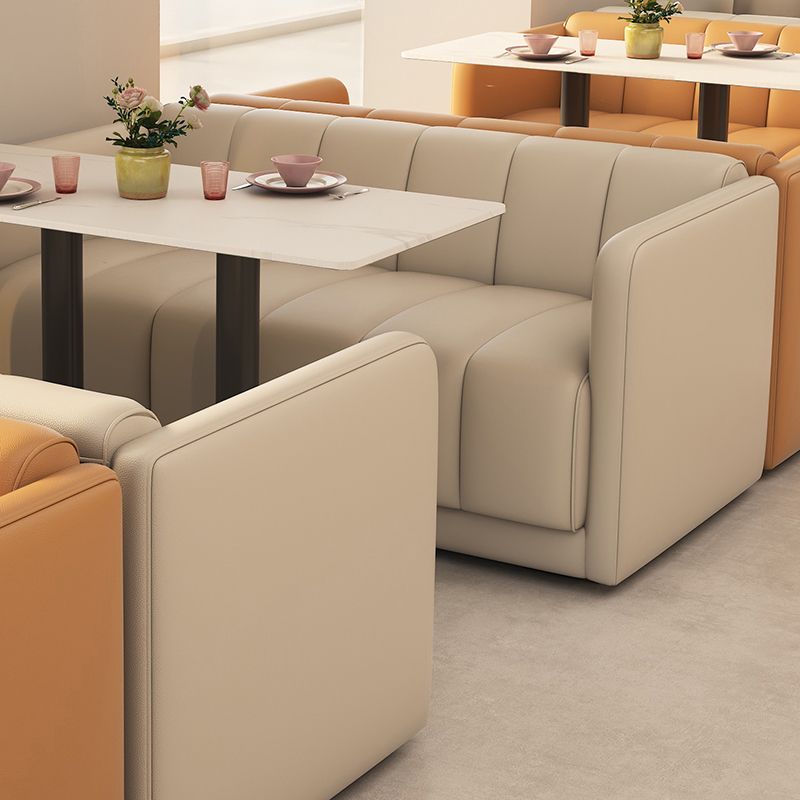 31.5"High Contemporary Fabric Sewn Pillow Back Sofa for Restaurant and Cafe