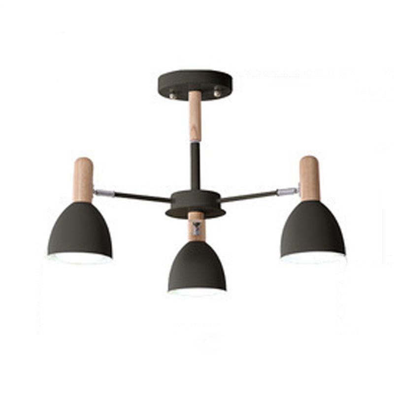 Multi -lichten conische hangende verlichtingsarmaturen moderne stijl metalen plafond kroonluchter