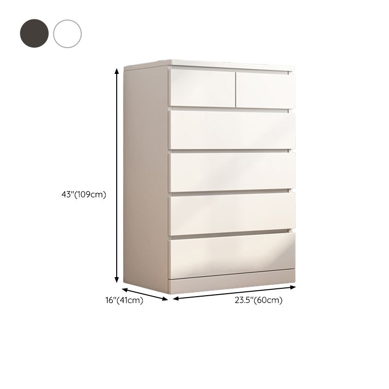 Wood Modern Storage Chest Dresser Vertical Dresser without Mirror