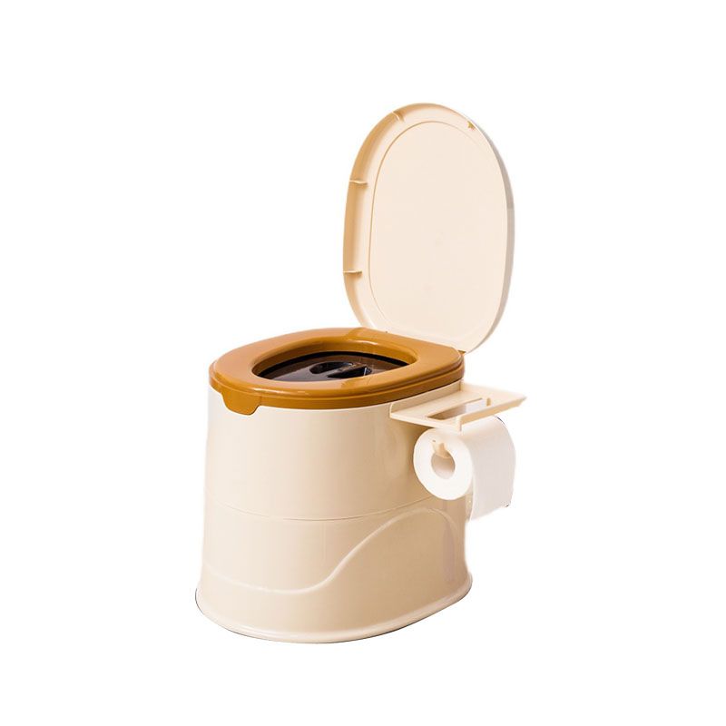 Floor Mounted Plastic Flush Toilet One-Piece Toilet Modern Toilet Bowl