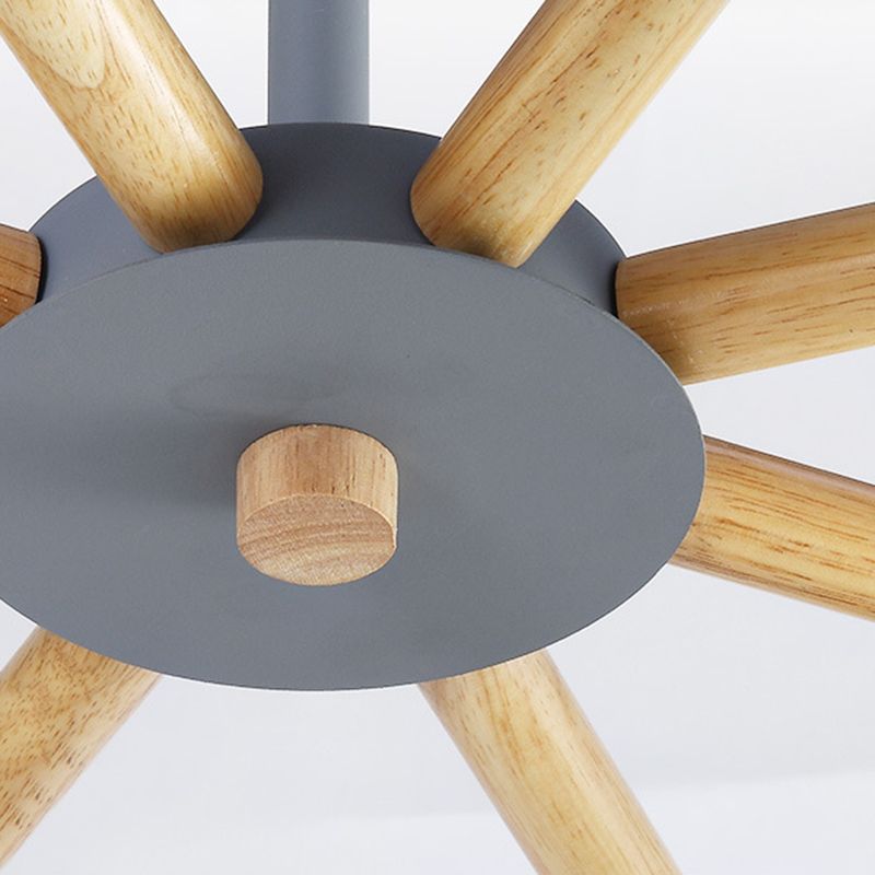 Contemporary Cone Chandelier Pendant Light Metallic Hanging Light Fixtures for Bedroom