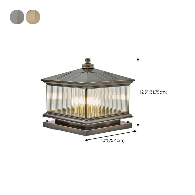 Modern LED Pillar Lamp Simple Solar Lighting Fixture for Garden
