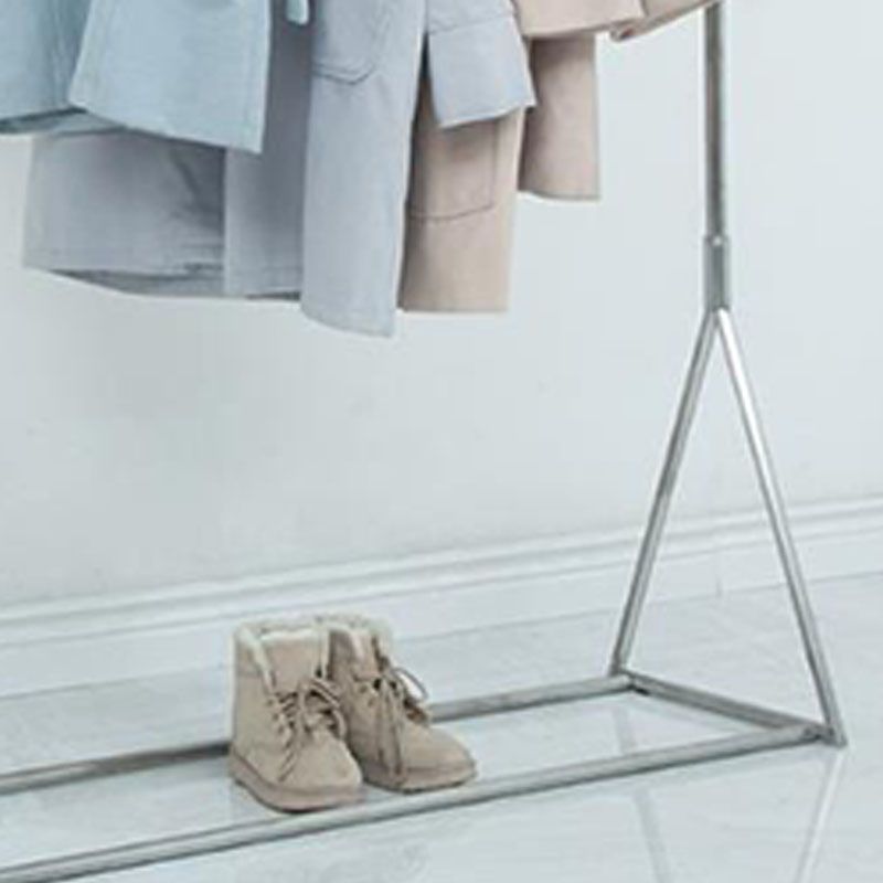 Industrial Style Coat Hanger Free Standing Stainless Steel Coat Rack