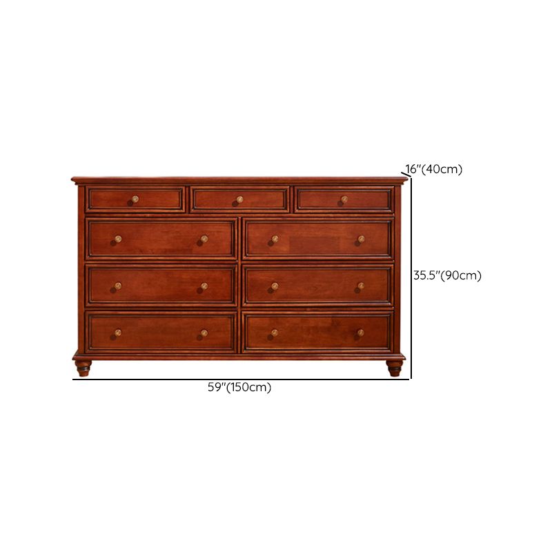 15.6-inch W Storage Chest Traditional Storage Chest Dresser with 3/4/5/9 Drawers