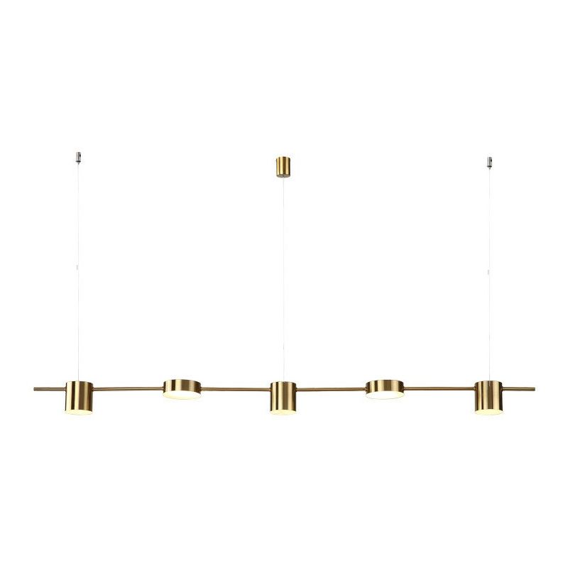 Straight Bar LED Hanging Ceiling Light Postmodern Metal Kitchen over Island Lighting