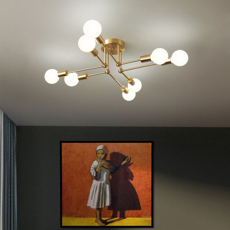 Modern Metallic Ceiling Light Flush Mount Lighting for Hallway Home