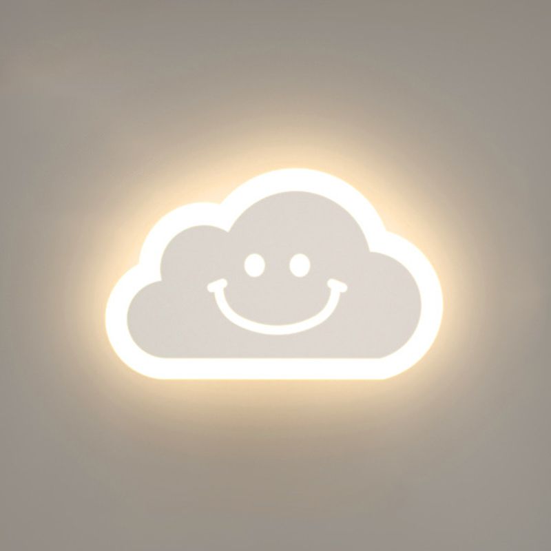 1 Light Regular Wall Lights Modern Metal Wall Lighting Fixtures for Children's Room