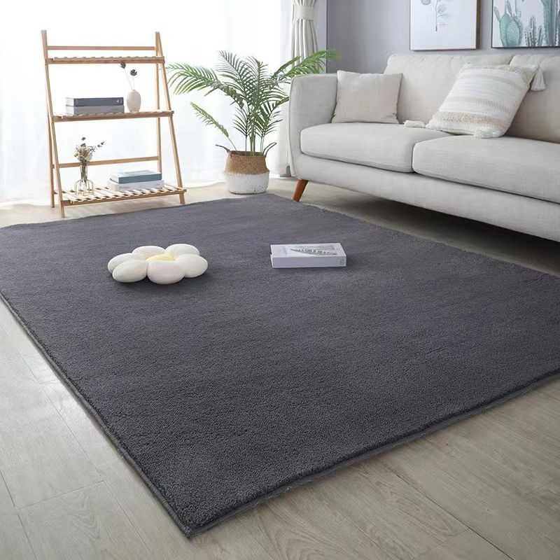 Tapis décontracté vert en Polyester, couleur Pure, pour l'intérieur, lavable, pour la décoration de la maison