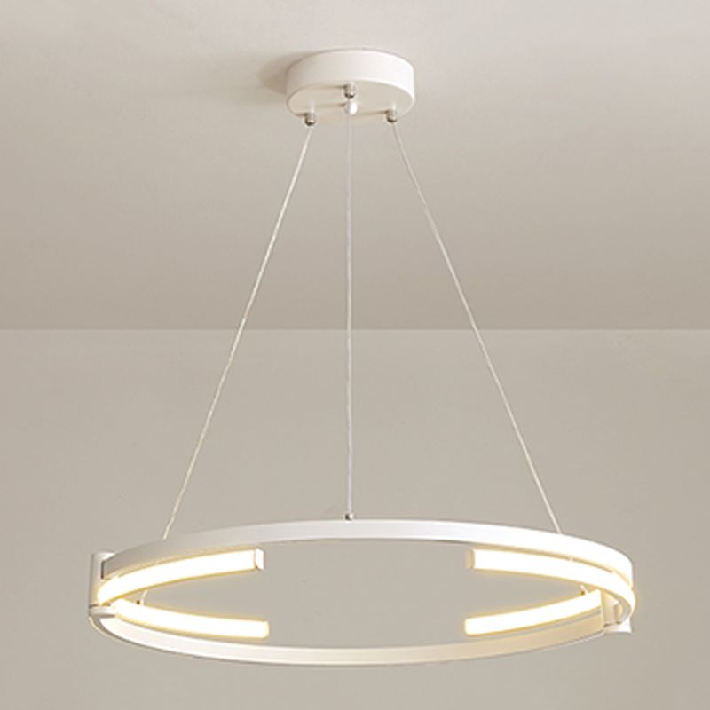 Zeitgenössische Radform Kronleuchter Lichter Metall 2 helle Kronleuchterbeleuchtung