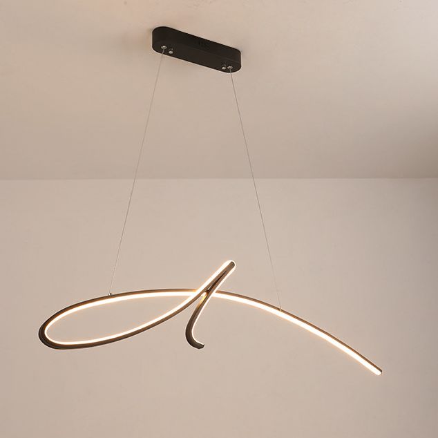 Lampadella a sospensione regolabile leggero moderno semplicità a spirale a spirale a spirale per il ristorante