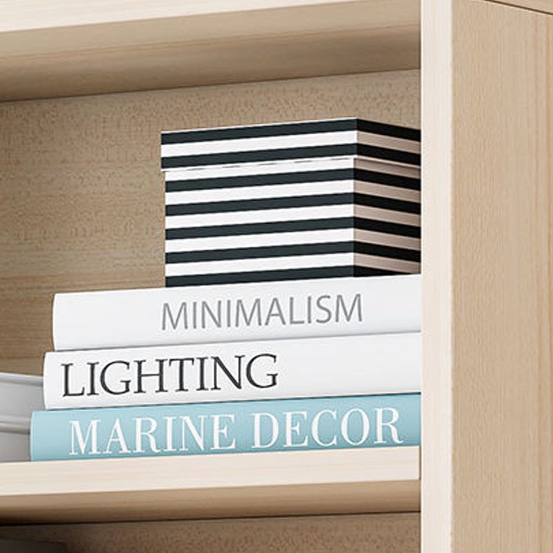 Manufactured Wood Standard Bookcase Contemporary Bookcase With Doors