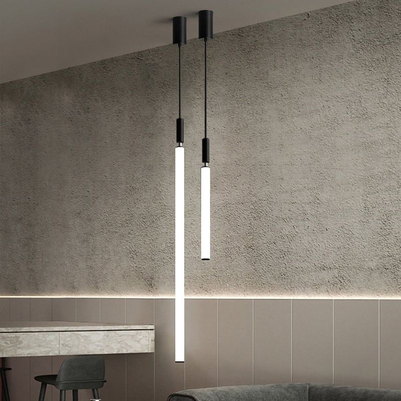 Lampe à pentence verticale en forme de bar