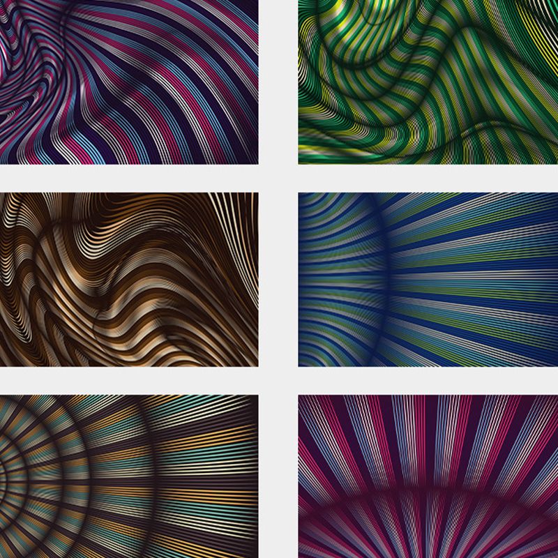 Brown Modern Rug Polyester Abstract Striped Rug Washable Rug for Home Decor