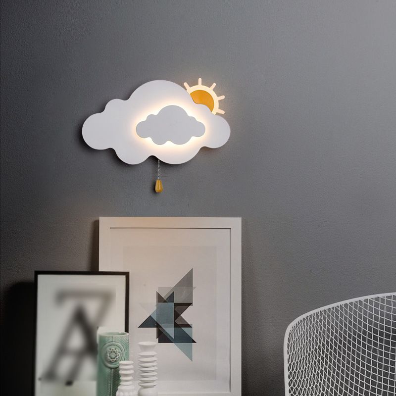 Metal Cloud Wall Lighting Modern Style 1 Light Wall Lighting Fixtures