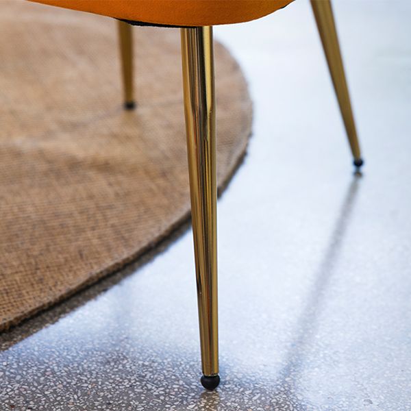 Fauteuils de salle à manger en métal nordique, chaise latérale à dossier ouvert pour Restaurant
