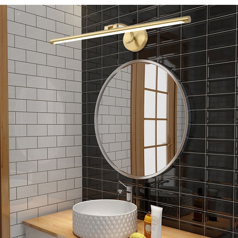 Mont en métal linéaire luminaire luminaire de style contemporain