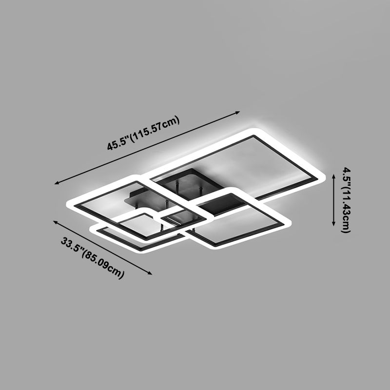 Plafonnier linéaire moderne à montage encastré, plafonnier Simple pour salle à manger