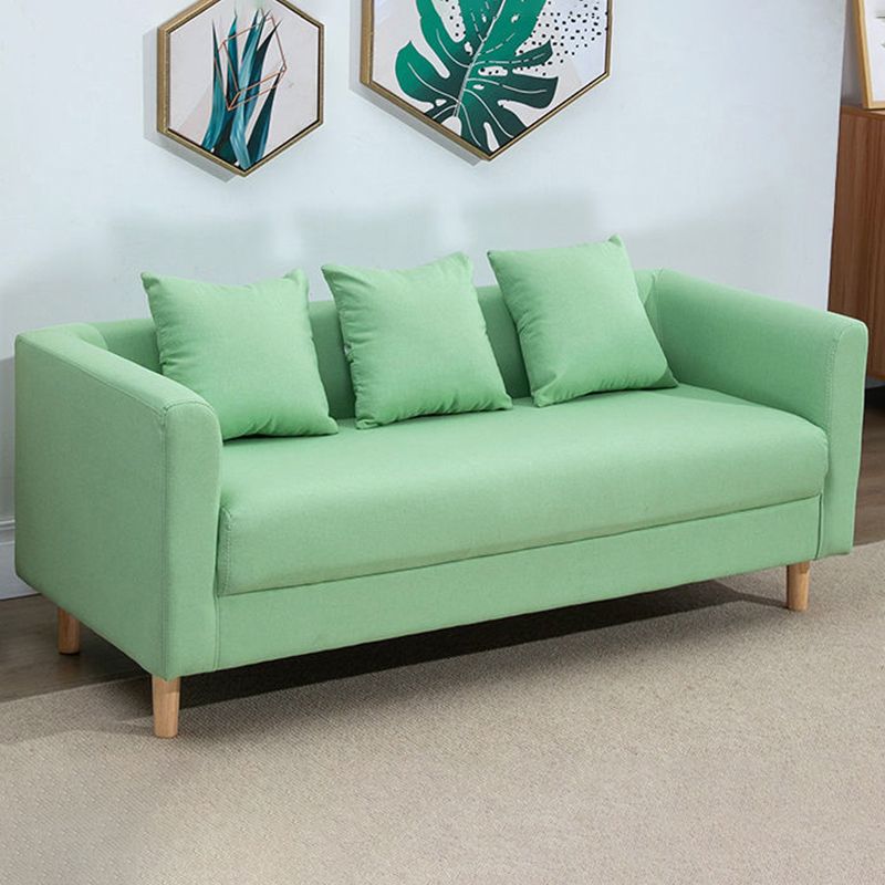 Sofa with 3 Pillows 3 Seater Hair Pin Legs Seating for Bonus Room