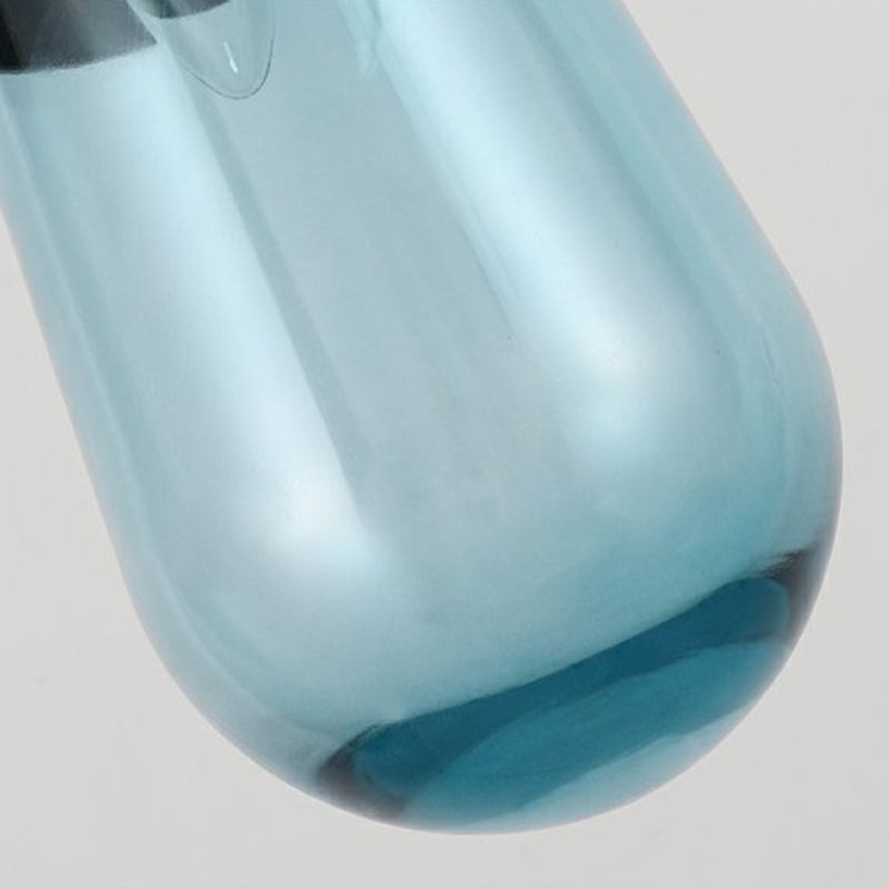 1-Light Contemporary Style Teardrop Shape Pendant Lighting