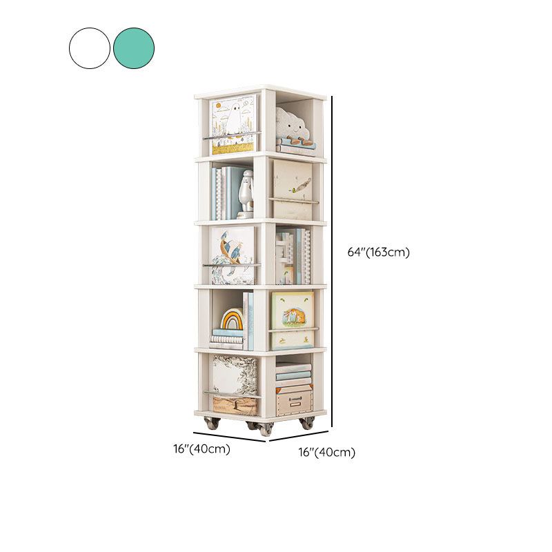 Engineered Wood Standard Bookcase Closed Back Scandinavian Bookshelf