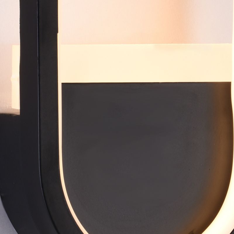 Salon du salon minimalisme moderne minimalisme LED de la forme ovale