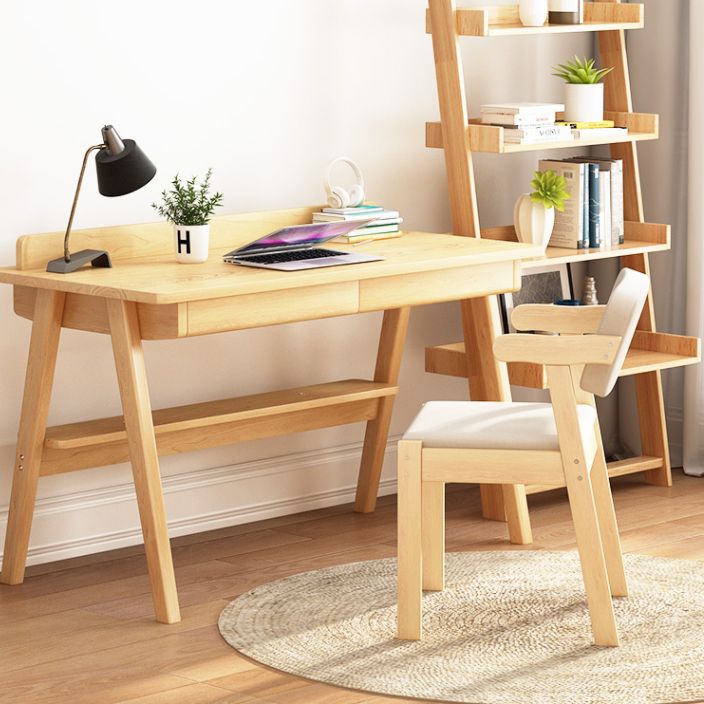 Fauteuil de salle à manger moderne en bois avec coussin de couleur, chaise d'appoint à dossier ouvert