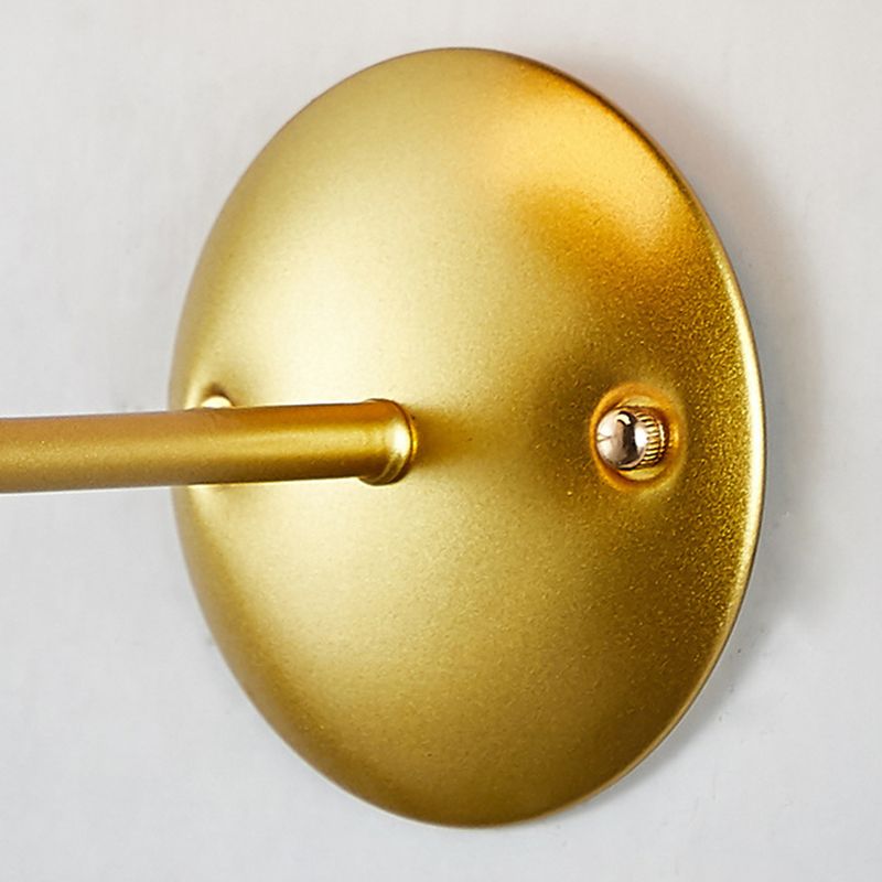 Metal Industrial Wall Sconce Ball Shape Wall Light with Glass Shade for Living Room