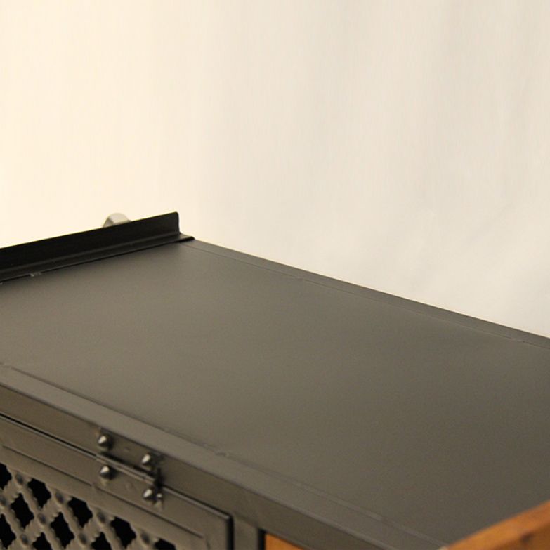 2 - Drawer 31.5" Tall Chest Metal & Wood 2 - Door Storage Cabinet