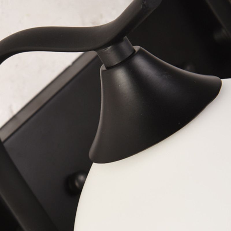 Modern Vanity Lighting Glass Shade Wall Light Fixture for Bathroom