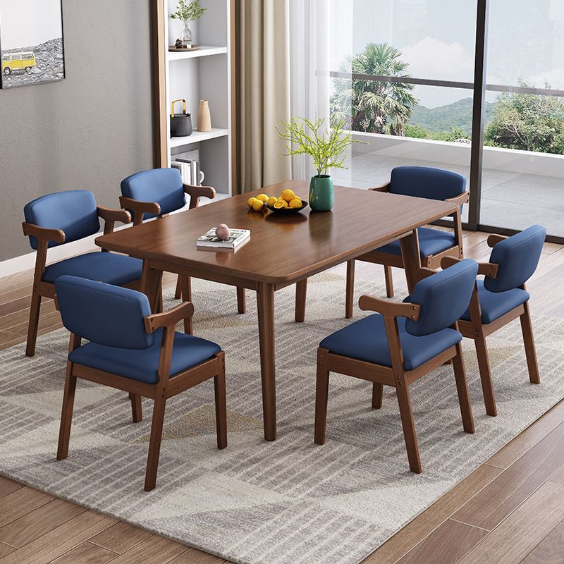 Dining Room Dinner Kitchen Table Rubberwood Solid Wood Dining Table