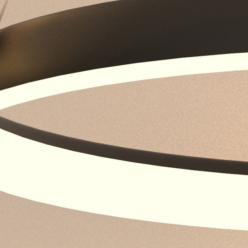 Accesorios de iluminación de techo contemporáneo de techo de techo de techo de metal de 3 niveles