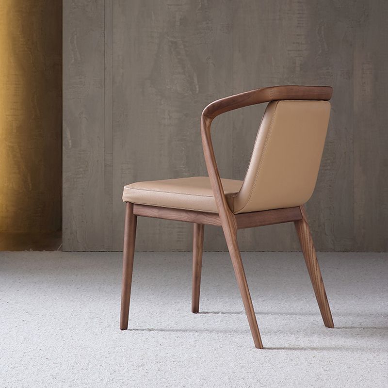 Dining Room Contemporary Side Chair Solid Wood Upholstered Dining Chair