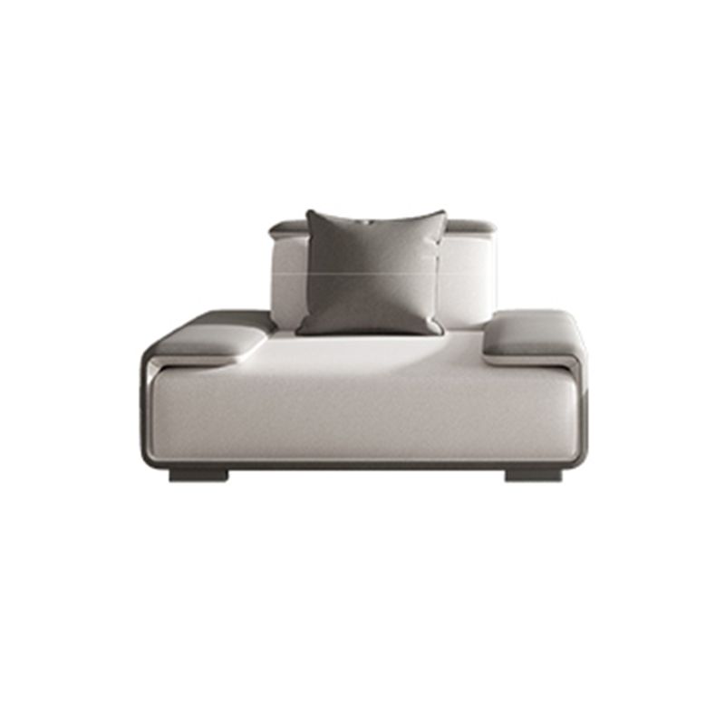 29.52"H Faux Leather Stain Resistant Pillow Top Arm Sofa for Living Room