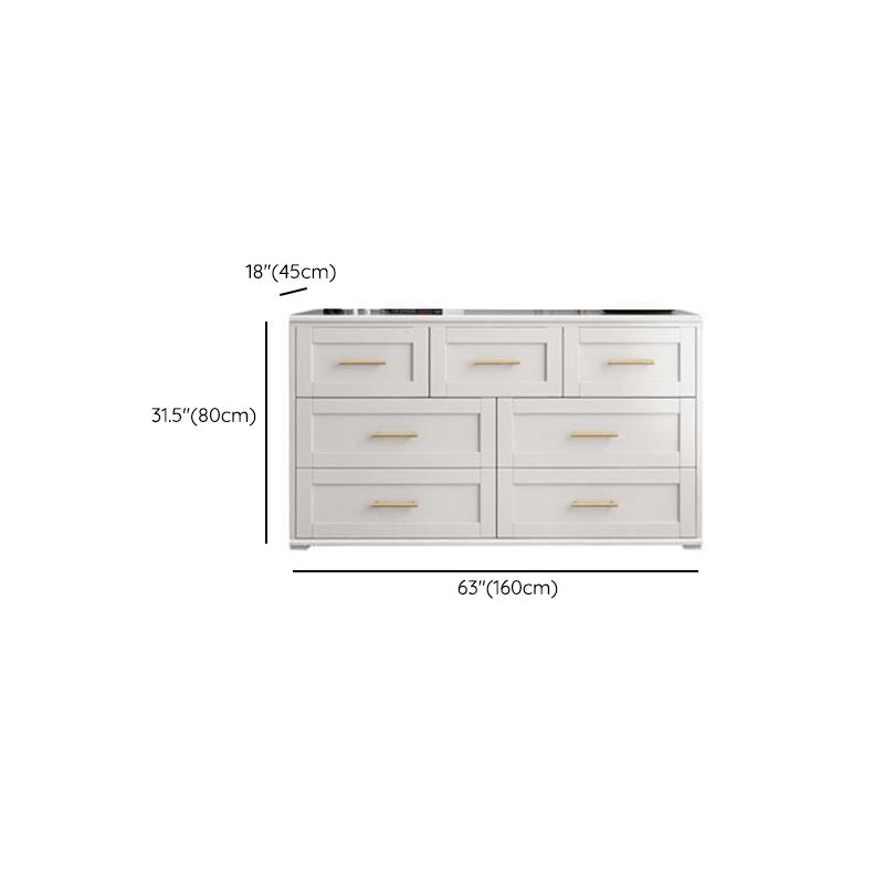 Classic Glam Storage Chest Solid Wood Storage Chest Dresser , 17.55 Inch Width