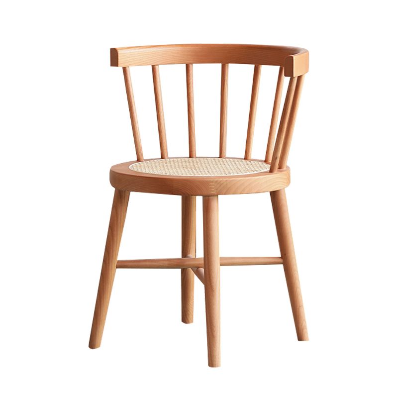 Sillas sin brazos de comedor de madera tradicional, sillas laterales traseras Windsor para uso doméstico