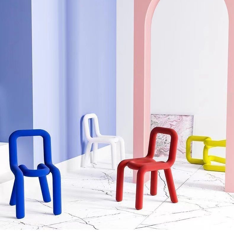 Designer Style Armless Chair Open Back Home Dining Side Chair