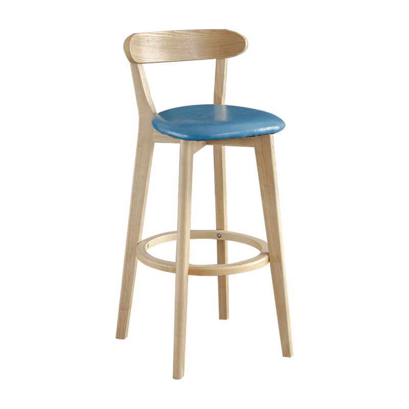 Nordisches Holz einfacher Barhocker 28 "H Indoor Tallhocker mit Polster