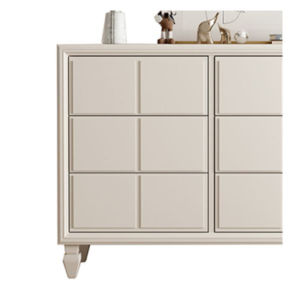 Modern Storage Chest Dresser Solid Wood Dresser with 3/6 Drawers